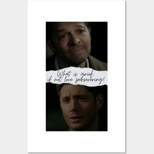 destiel what is grief if not love persevering i love you scene 15x18 Posters and Art